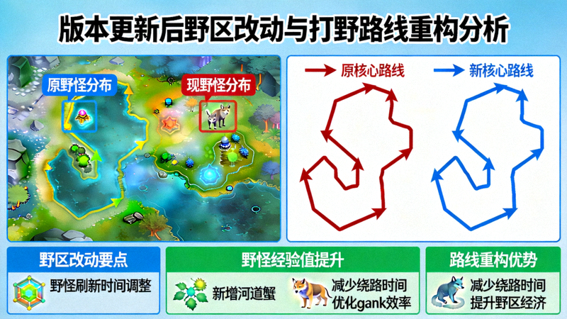 版本更新后野区改动与打野路线重构分析配图