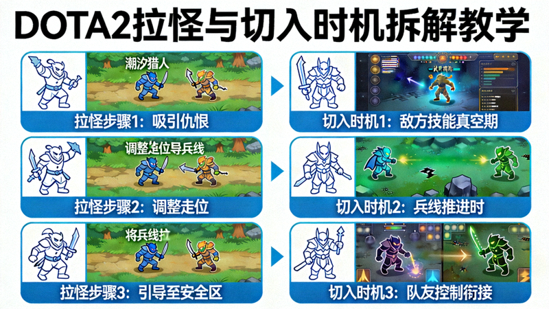DOTA2拉怪与切入时机拆解教学配图